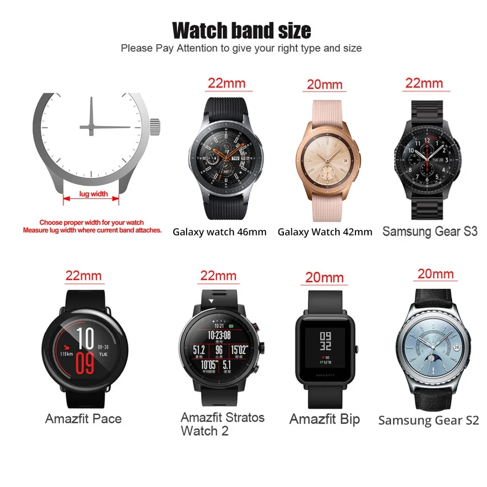 Samsung Galaxy Watch Размеры