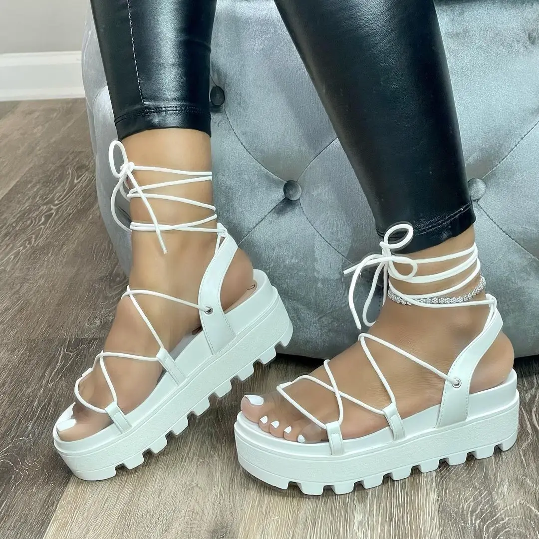 2021 fashion footwear ankle wrap wedges cross tied casual women high heeled sandals, Picture color
2021 fashion footwear ankle wrap wedges cross tied casual women high heeled sandals, Picture color