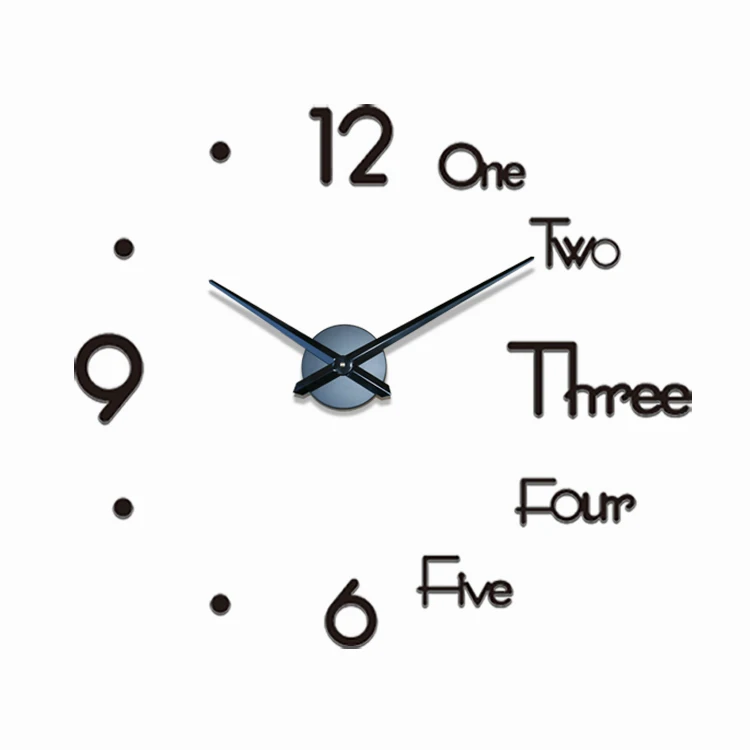Creative 3d DIY Large Acrylic Wall Clocks diy clock 80-130 acrylic 3D frameless wall clock stickers DIY
Creative 3d DIY Large Acrylic Wall Clocks diy clock 80-130 acrylic 3D frameless wall clock stickers DIY