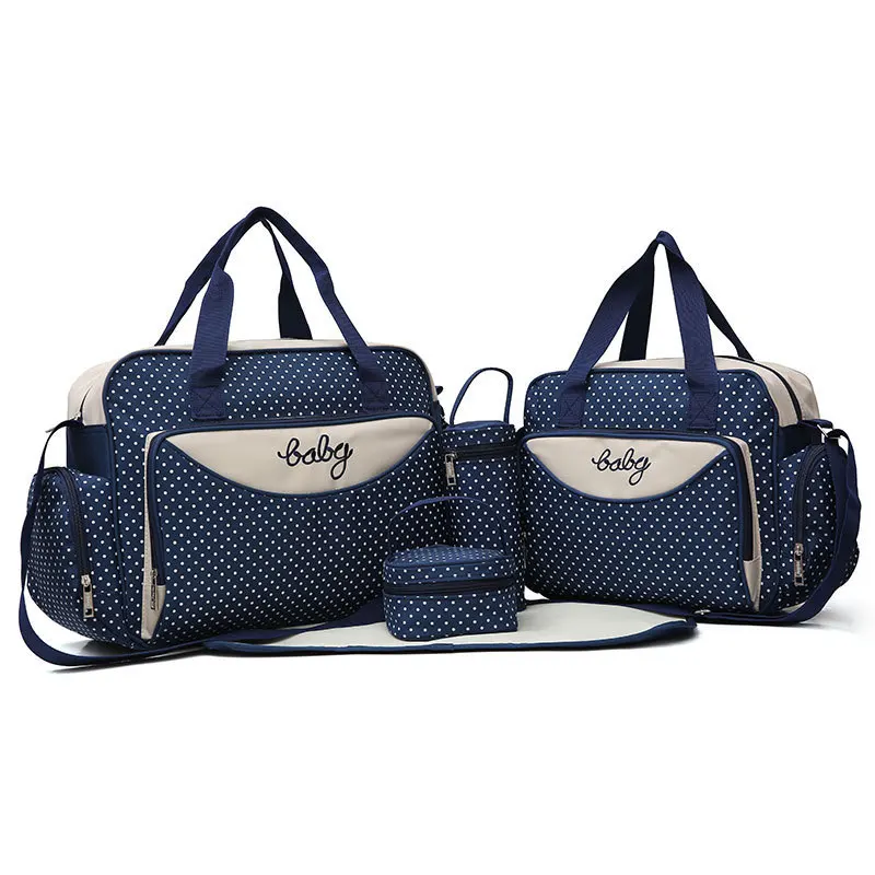 Hot Sell High Quality Baby Care 5 Pieces Set Mummy Bag Multifunction Waterproof Diaper Bag, Specified color available
Hot Sell High Quality Baby Care 5 Pieces Set Mummy Bag Multifunction Waterproof Diaper Bag, Specified color available