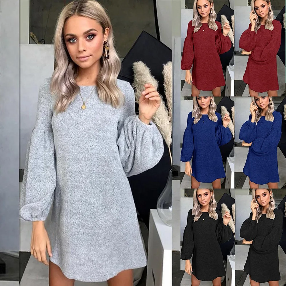 Autumn Winter Fashion Designer loose Women clothes Knit Long Sleeve Women Casual Wool Sweater Dresses For Lady, Red, black, grey, navy
Autumn Winter Fashion Designer loose Women clothes Knit Long Sleeve Women Casual Wool Sweater Dresses For Lady, Red, black, grey, navy