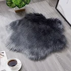 Artificial wool flower-shaped faux fur carpet handmade soft white faux fur rugs rug fur