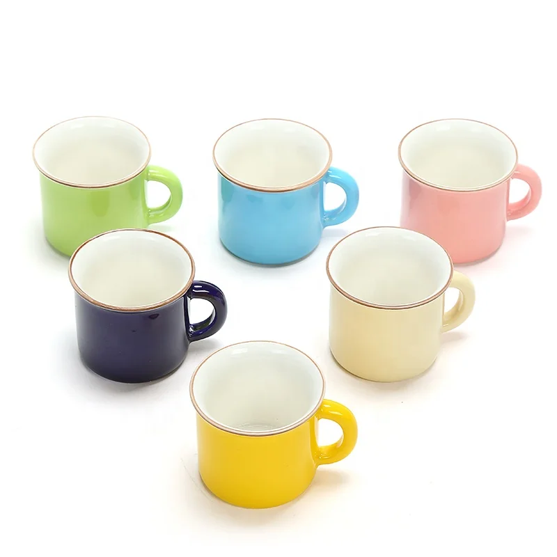 55ml Mini Mug Small Water Cup 6PCS Ceramic Coffee Mug Colorful Ceram Cup Children Small Mug, Customized colors acceptable
55ml Mini Mug Small Water Cup 6PCS Ceramic Coffee Mug Colorful Ceram Cup Children Small Mug, Customized colors acceptable