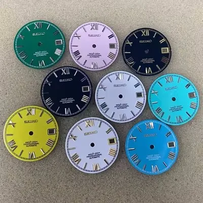 

Enamel Roman modified watch accessories 28.5mm non luminous dial suitable for NH35/36/4R/7S movement