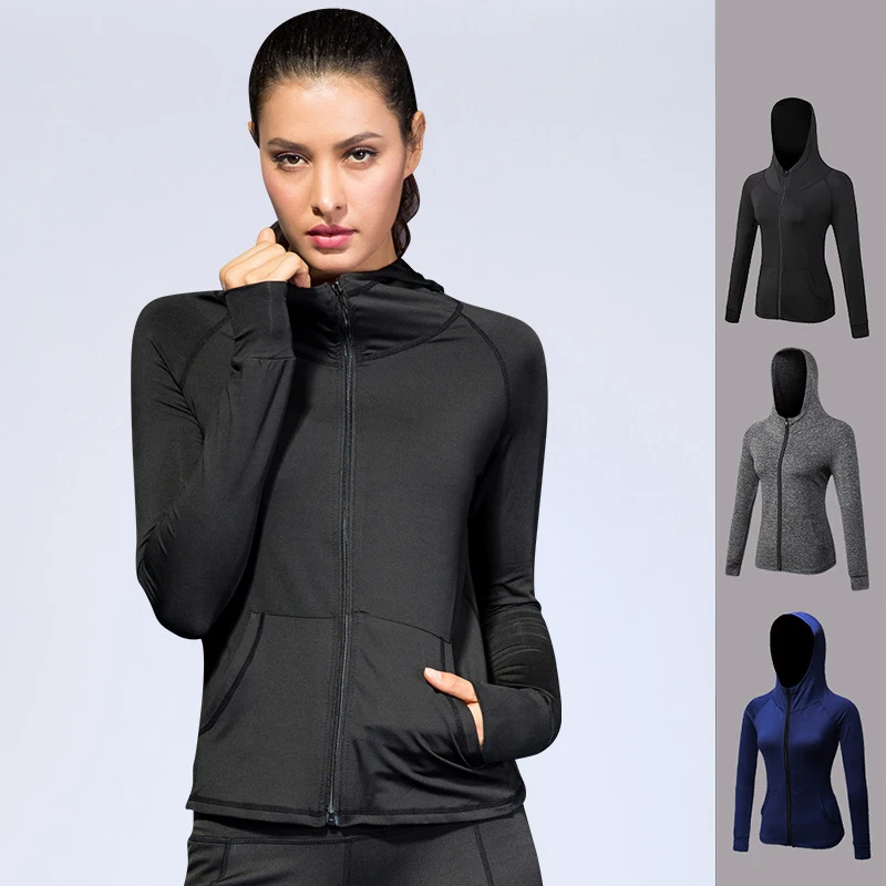 Sports Running Gym Hoodies Long Sleeve Jacket Breathable Yoga Top Women Sport Shirt Outdoor Jogging Jackets
Sports Running Gym Hoodies Long Sleeve Jacket Breathable Yoga Top Women Sport Shirt Outdoor Jogging Jackets