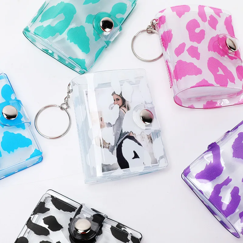 16 Sheets Snap Button Pocket Postcard Book Album 2 Inch PVC Cute Mini Leopard Print Keychain Scrapbook Photo Album
16 Sheets Snap Button Pocket Postcard Book Album 2 Inch PVC Cute Mini Leopard Print Keychain Scrapbook Photo Album