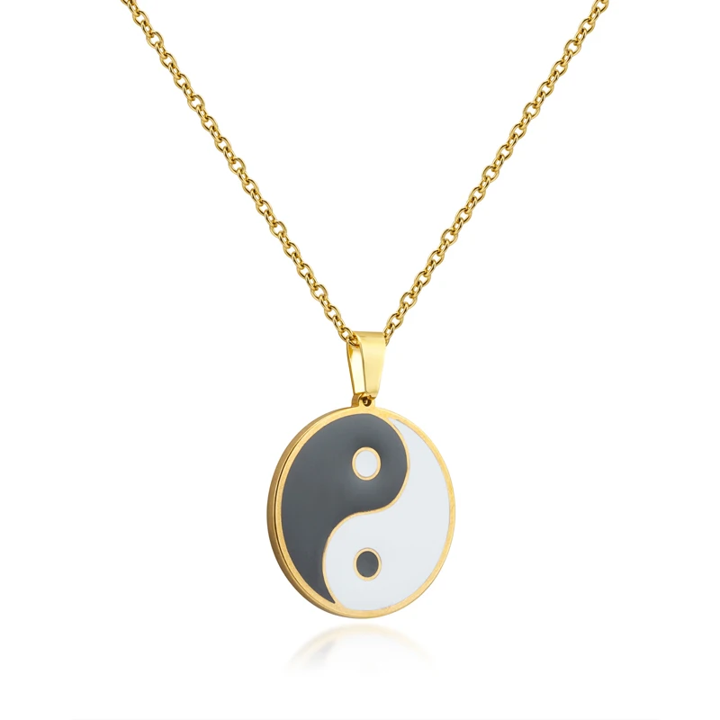 Lureme Tone Yin Yang Amulet Pendant Necklace Gold Stainless Steel Hot Selling Classic for Womens Collier Femme Charms Zircon
Lureme Tone Yin Yang Amulet Pendant Necklace Gold Stainless Steel Hot Selling Classic for Womens Collier Femme Charms Zircon