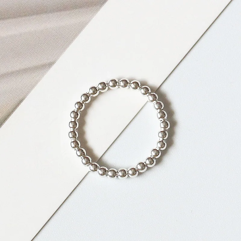 Beaded Finger Fashion Promise Custom Jewelry Women Couple Engagement Wedding 925 Silver Single Ring, Silver color
Beaded Finger Fashion Promise Custom Jewelry Women Couple Engagement Wedding 925 Silver Single Ring, Silver color