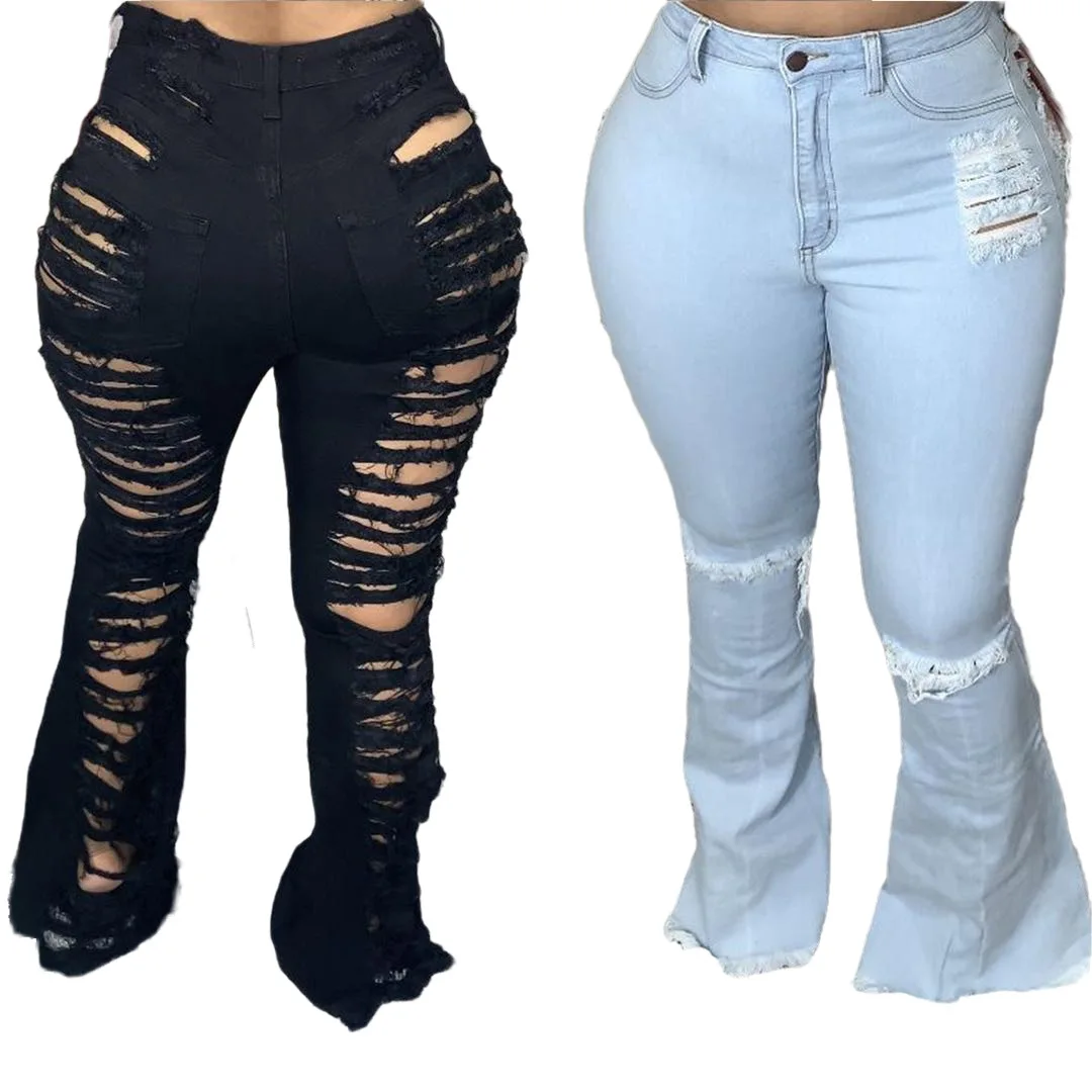 2021 Spring Fashion Jeans Clothing Plus Size Elastic Flare Pants For Women, Customized color
2021 Spring Fashion Jeans Clothing Plus Size Elastic Flare Pants For Women, Customized color