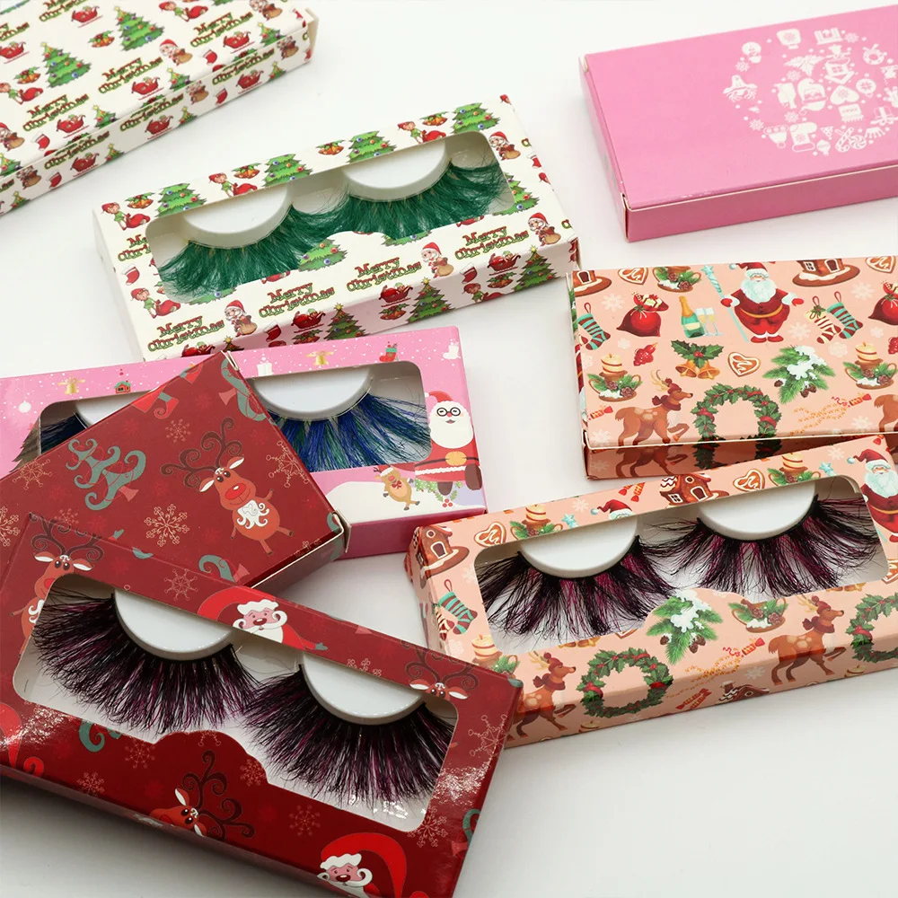 Long 25mm Thick Fluffy 3d Mink Color Eyelashes and Packaging Case Strips Halloween Fake Lashes, Colorful color
Long 25mm Thick Fluffy 3d Mink Color Eyelashes and Packaging Case Strips Halloween Fake Lashes, Colorful color