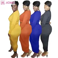 DO911009 new design solid color short top maxi skirt Two Piece Outfits Dress Plus Size Women Clothing
DO911009 new design solid color short top maxi skirt Two Piece Outfits Dress Plus Size Women Clothing