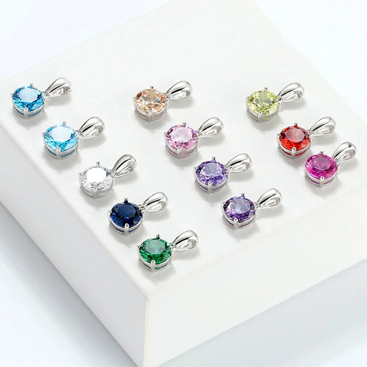 RINNTIN SN118 Color Birthstone Pendant charms Jewelry Real 925 Sterling Silver CZ Zircon Crystal Pendants for Necklaces Women
RINNTIN SN118 Color Birthstone Pendant charms Jewelry Real 925 Sterling Silver CZ Zircon Crystal Pendants for Necklaces Women