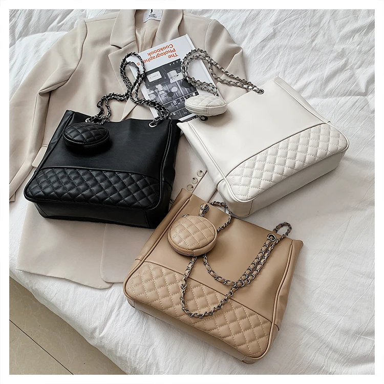 Large capacity chain tote bag crossbody shoulder bag pu leather small round purse and handbag for women
Large capacity chain tote bag crossbody shoulder bag pu leather small round purse and handbag for women