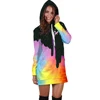NADANBAO Brand 2019 hoodie dress Halloween top sale sublimation printing galaxy hoodie dress woman