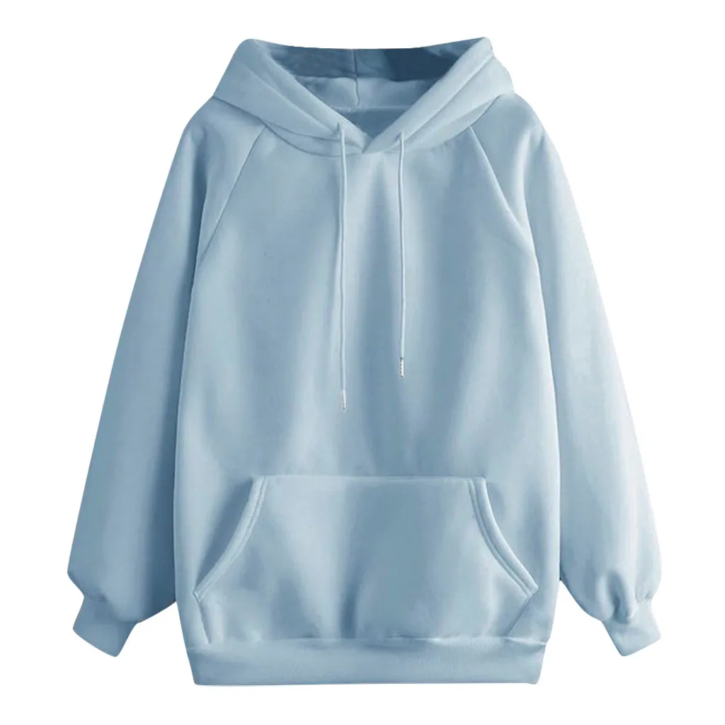 Women'S Solid-Color Blank Hooded Sweater Loose-Fitting Plus Velvet Women'S Top Youth Hooded Multicolor Sweater XQM
Women'S Solid-Color Blank Hooded Sweater Loose-Fitting Plus Velvet Women'S Top Youth Hooded Multicolor Sweater XQM
