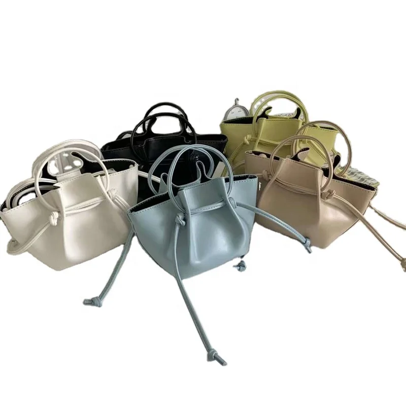 New Design Lady Handbag Leather Drawstring Bucket Single Shoulder Bag Women's Handbags
New Design Lady Handbag Leather Drawstring Bucket Single Shoulder Bag Women's Handbags