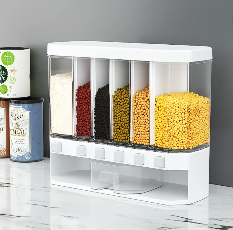 Food Storage Box Plastic Cereal Dispenser Storage Box Kitchen Food Grain Rice Container
Food Storage Box Plastic Cereal Dispenser Storage Box Kitchen Food Grain Rice Container