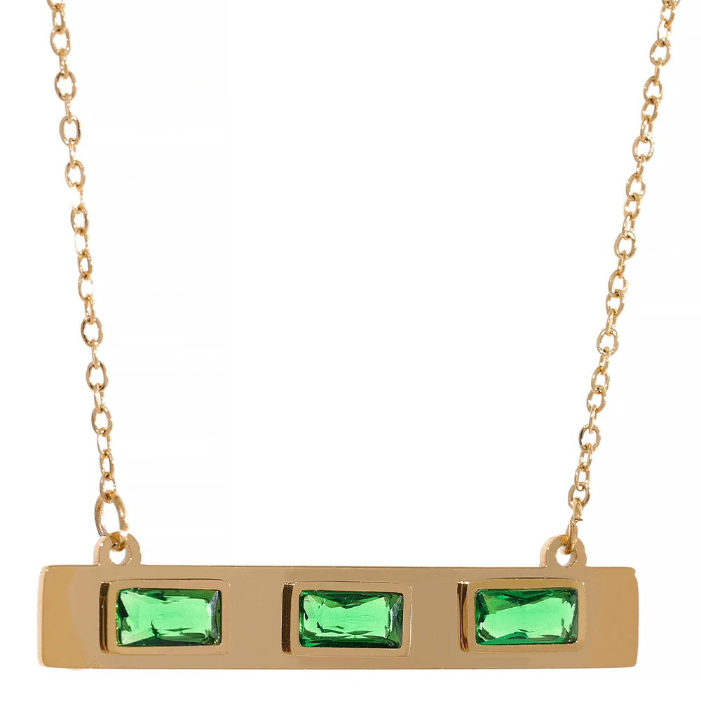 JINYOU Waterproof Trendy Simple Metal Texture Gold Chain Jewelry Collar Stainless Steel Zircon Pendant Necklace
JINYOU Waterproof Trendy Simple Metal Texture Gold Chain Jewelry Collar Stainless Steel Zircon Pendant Necklace