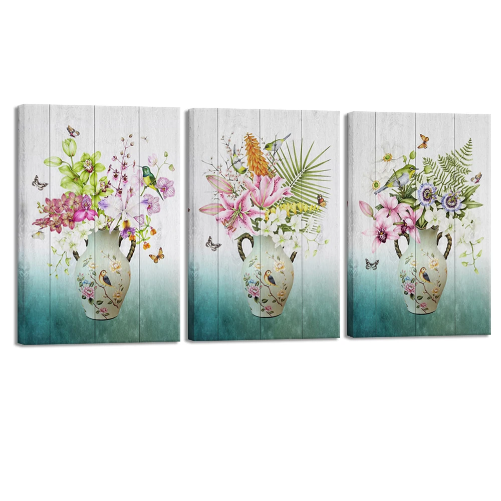 Spring Bird Flower Butterfly Vase Design Landscape Painting Printing Canvas Art For Wall Decor, Mulit-color
Spring Bird Flower Butterfly Vase Design Landscape Painting Printing Canvas Art For Wall Decor, Mulit-color