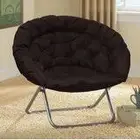 Soft Fur Leisure Sofa Living Room Single Lounge Sofa Folding Chairs