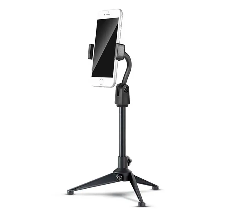wholesale Universal desktop Cell phone Holder smartphone tripod stand for livestream recording, Black
wholesale Universal desktop Cell phone Holder smartphone tripod stand for livestream recording, Black