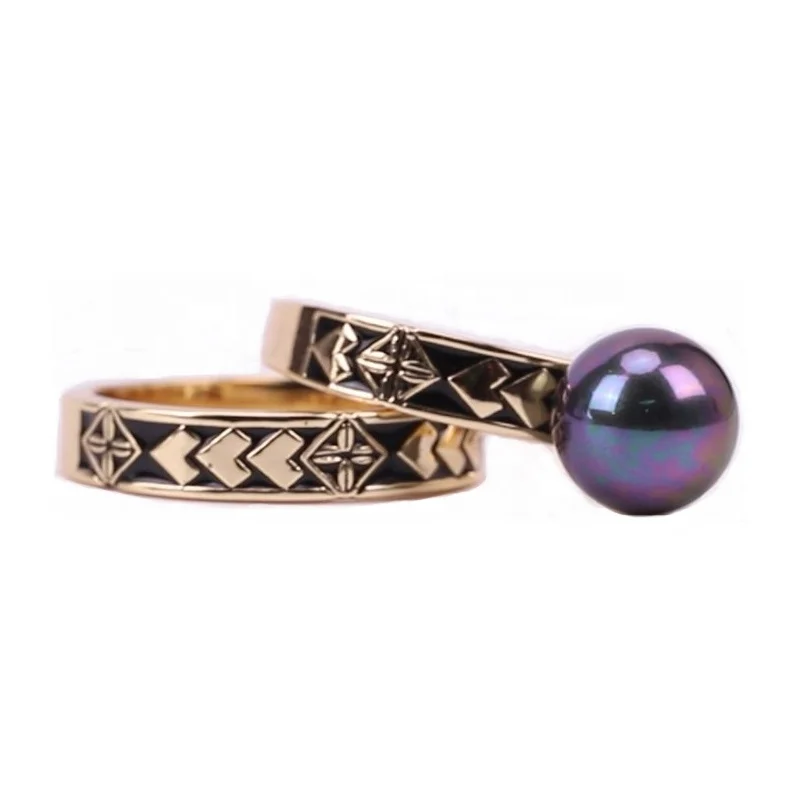 Custom gold plated hawaiian ring Jewelry,samoa pearl ring set ,Pearl Wedding Ring For couple
Custom gold plated hawaiian ring Jewelry,samoa pearl ring set ,Pearl Wedding Ring For couple