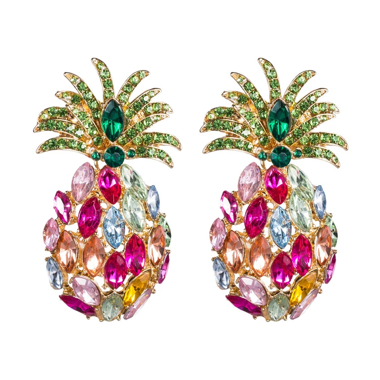 Acrylic Diamond Full Earrings Female Black Pineapple Summer Cool Tropical Fruit Wind Earrings, As picture
Acrylic Diamond Full Earrings Female Black Pineapple Summer Cool Tropical Fruit Wind Earrings, As picture