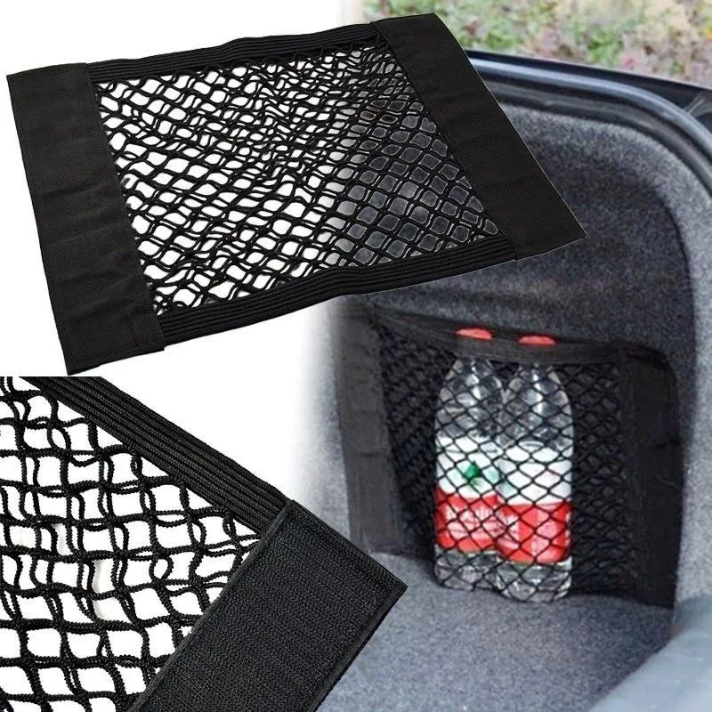 Free Shipping Car Seat Back Bag Rear Mesh Trunk Pocket Elastic String Net Sticker Storage Bag Cage Auto Organizer
Free Shipping Car Seat Back Bag Rear Mesh Trunk Pocket Elastic String Net Sticker Storage Bag Cage Auto Organizer