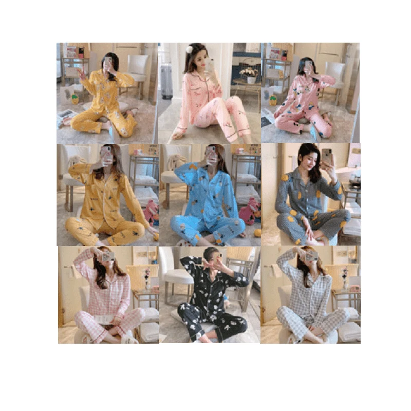 two-piece pajamas printed cotton fabric fashion sweats suits beauty products for women pajamas
two-piece pajamas printed cotton fabric fashion sweats suits beauty products for women pajamas
