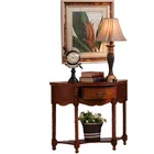Living room American solid wood corridor against the wall console table with drawers porch table in stock
