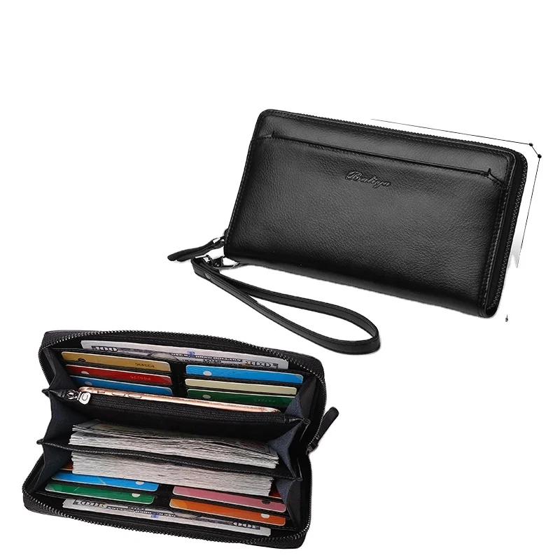 BALIYA Men's Clutch Bag Business Handbag For Teens Genuine Leather Zipper Long Wallet Checkbook Holder Purse For Men
BALIYA Men's Clutch Bag Business Handbag For Teens Genuine Leather Zipper Long Wallet Checkbook Holder Purse For Men