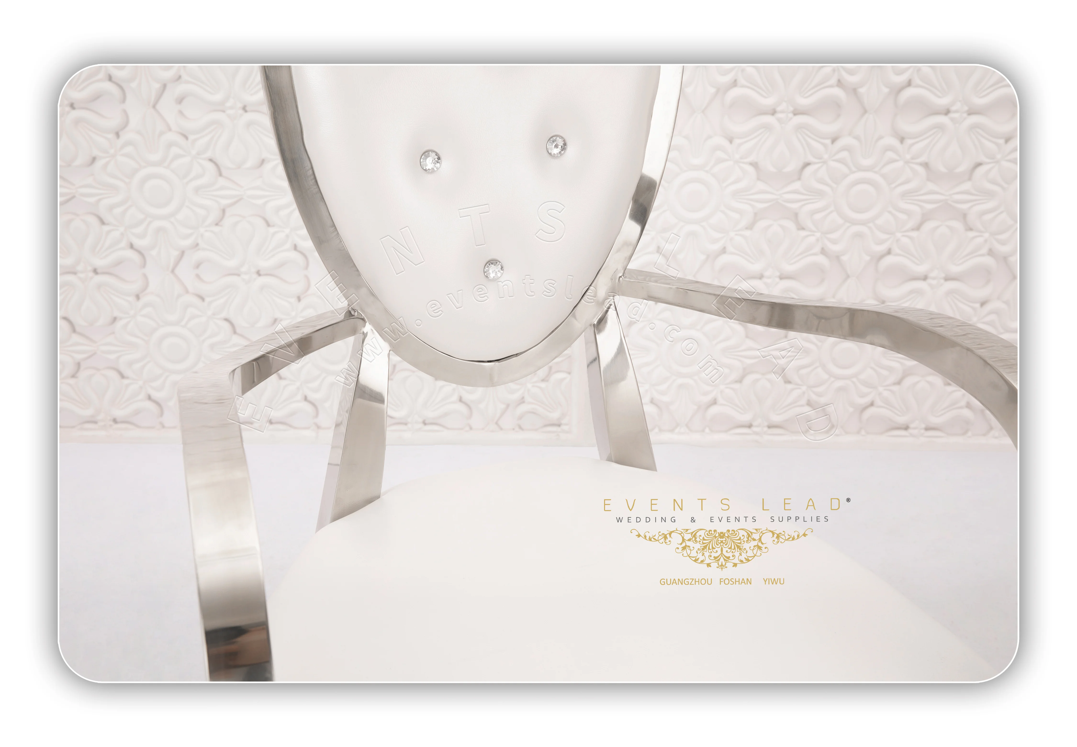 romantic silver stainless steel popular saturn white throne