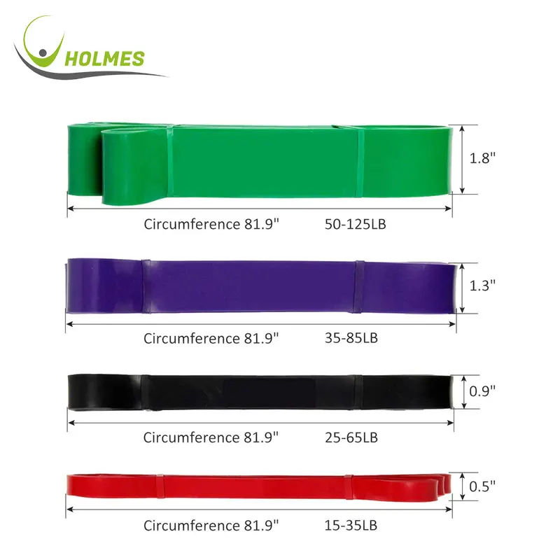 Set of 4 pcs heavy weight fitness bands 2080 pullup resistance bands custom logo, 8 colors / custom
Set of 4 pcs heavy weight fitness bands 2080 pullup resistance bands custom logo, 8 colors / custom