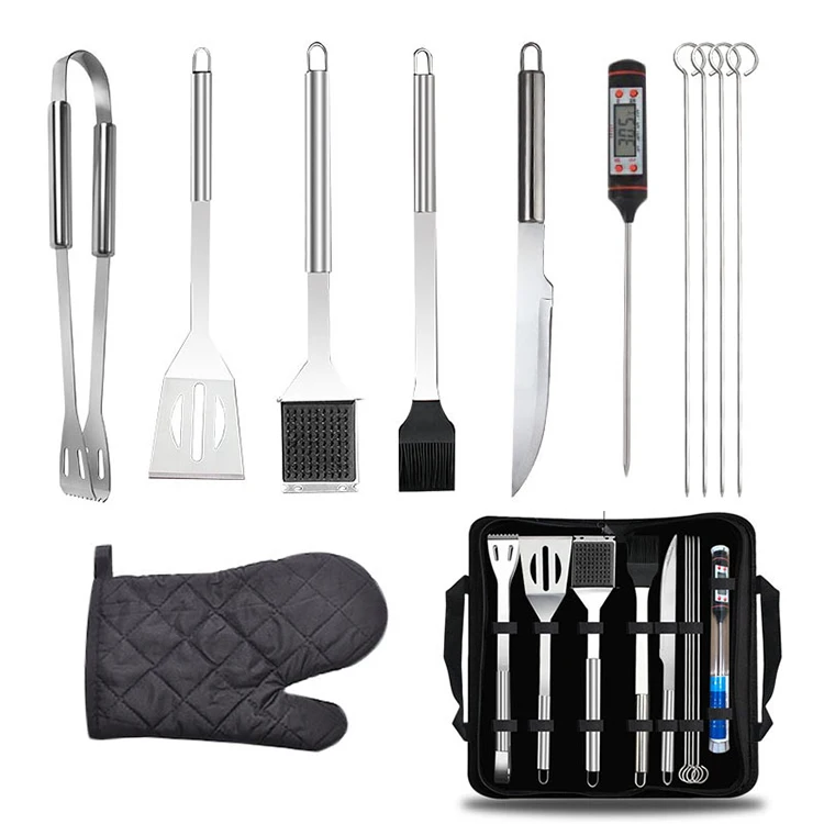 Amazon Best Selling Products Eco-friendly Kitchen Gadgets Hot Sale High Quality 11pcs Set BBQ Grill Tools BBQ Accessory Camping, Silver
Amazon Best Selling Products Eco-friendly Kitchen Gadgets Hot Sale High Quality 11pcs Set BBQ Grill Tools BBQ Accessory Camping, Silver