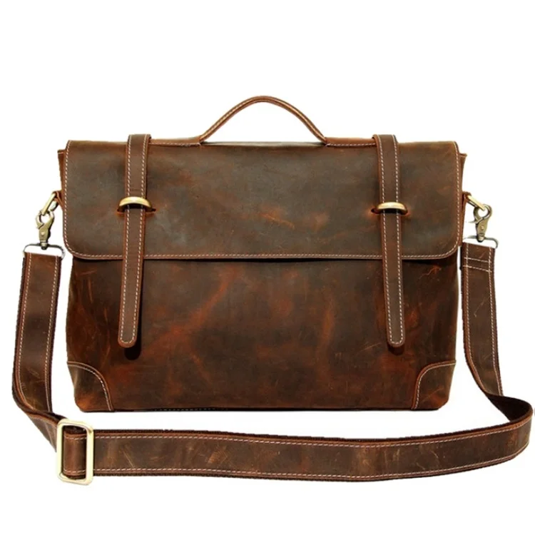 Qetesh Fashion Brown Waterproof Briefcase Laptop Durable Men Genuine Leather Office Briefcase Bag
Qetesh Fashion Brown Waterproof Briefcase Laptop Durable Men Genuine Leather Office Briefcase Bag