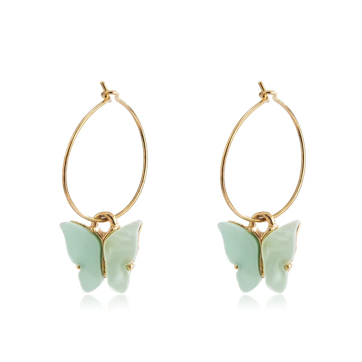 New Fashion Acrylic Butterfly Big Hoop Colorful Stud Earrings For Women's Sweet Drop Earrings Girls Jewelry
New Fashion Acrylic Butterfly Big Hoop Colorful Stud Earrings For Women's Sweet Drop Earrings Girls Jewelry