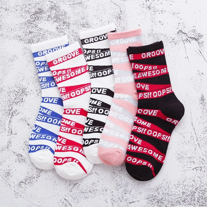 China custom jacquard crew fancy dress cotton hip hop fashion skateboard colorful letter words tube socks
China custom jacquard crew fancy dress cotton hip hop fashion skateboard colorful letter words tube socks