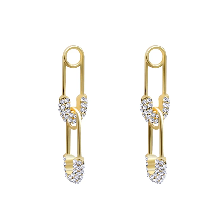 hot sale diamond drop paper clip earring women 2021 new design, Gold plated, silver plated
hot sale diamond drop paper clip earring women 2021 new design, Gold plated, silver plated