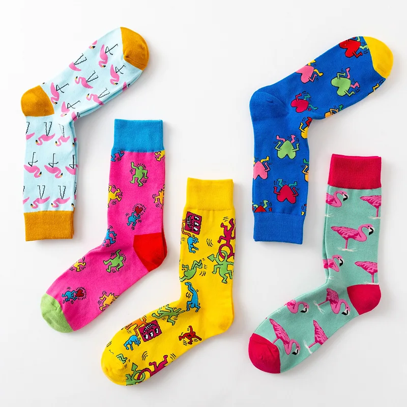 Casual Pink color Cute Animal Flamingo Socks Harajuku Japan Kawaii Women Socks, Multi color
Casual Pink color Cute Animal Flamingo Socks Harajuku Japan Kawaii Women Socks, Multi color