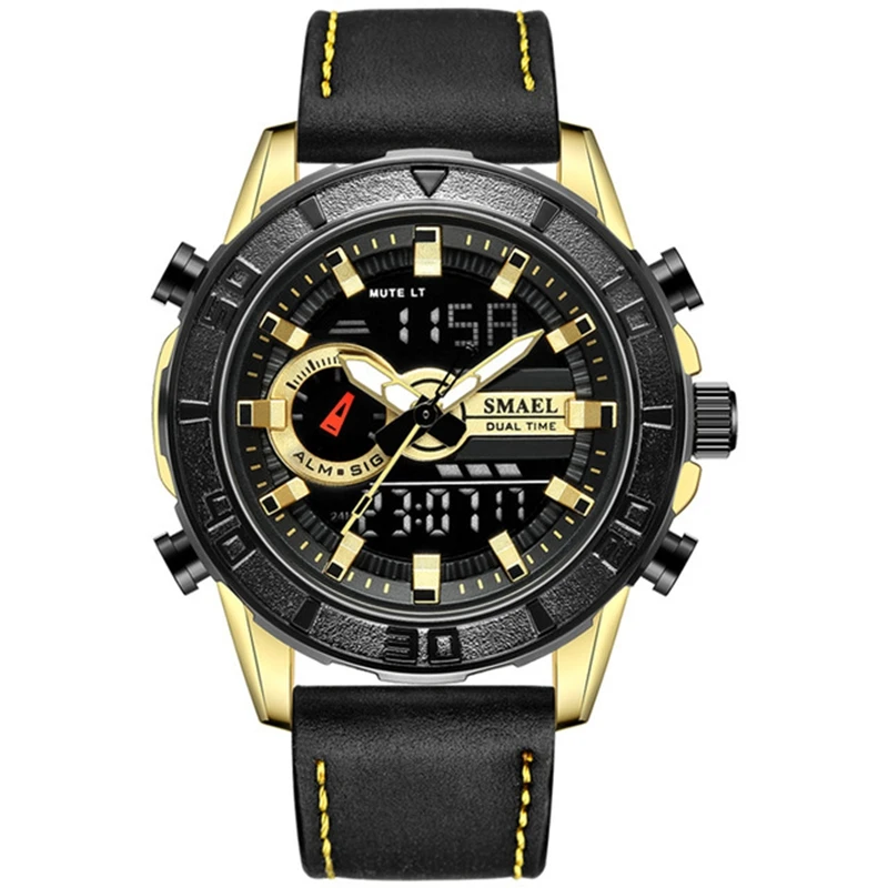 SMAEL 1411 Men Watches Top Brand Luxury Sport Waterproof Watch Leather Strap Quartz Wrist Watch Man Clock Relogio Masculino
SMAEL 1411 Men Watches Top Brand Luxury Sport Waterproof Watch Leather Strap Quartz Wrist Watch Man Clock Relogio Masculino