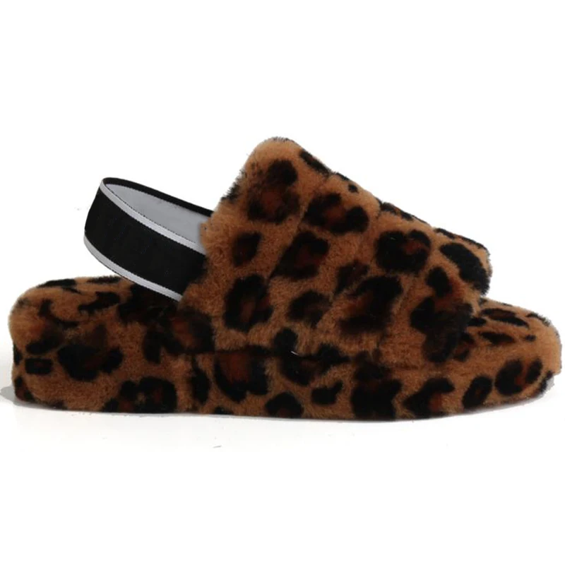 Sheepskin Slides Indoor Sheepskin Sandals Autumn Wool Fur Shoes Platform Leopard Fur Slippers, Customized color
Sheepskin Slides Indoor Sheepskin Sandals Autumn Wool Fur Shoes Platform Leopard Fur Slippers, Customized color