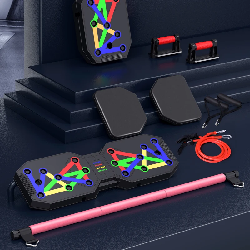 Body Building Fitness Exercise Equipment Multi-function Push Up Board home gym, Black
Body Building Fitness Exercise Equipment Multi-function Push Up Board home gym, Black