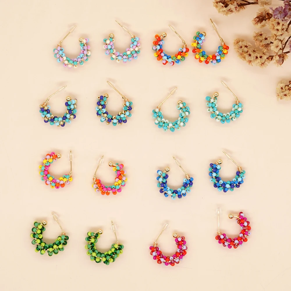Go2boho Bohemian Luxury Y2k Cute Girl Colorful Gold Plated Beaded Earring Women Handmade Boho Summer Fine Miyuki Beads Earrings
Go2boho Bohemian Luxury Y2k Cute Girl Colorful Gold Plated Beaded Earring Women Handmade Boho Summer Fine Miyuki Beads Earrings