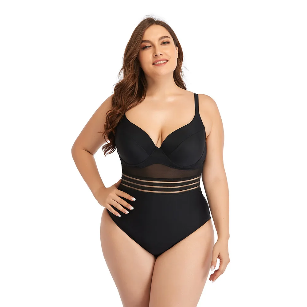 2021 women summer beachwear high waist plus size mesh swimwear solid black one piece swimsuit see through swimming wear
2021 women summer beachwear high waist plus size mesh swimwear solid black one piece swimsuit see through swimming wear