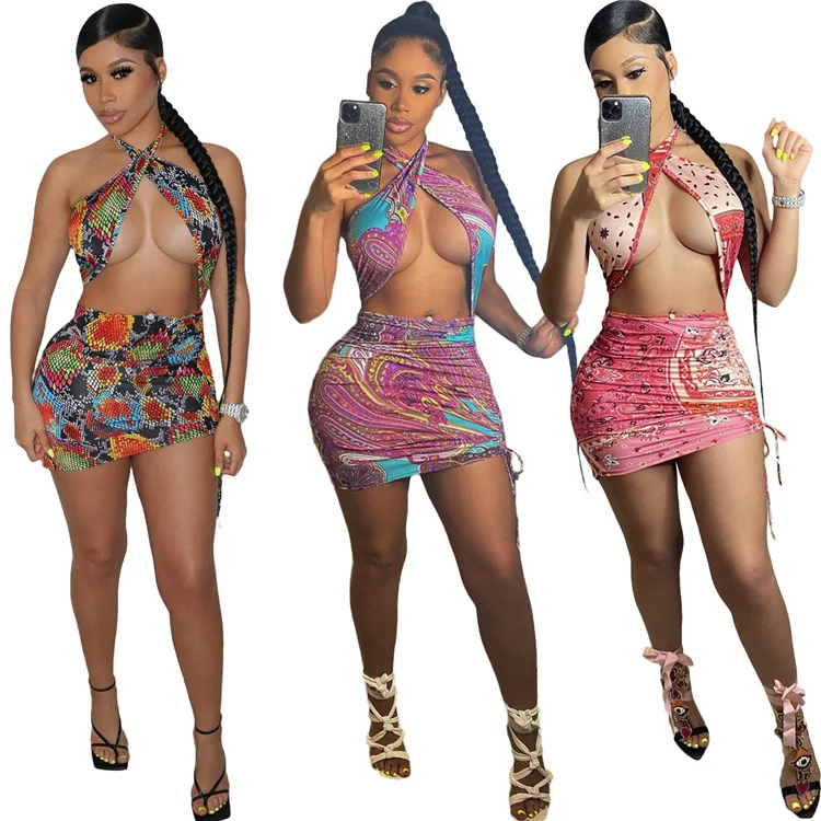 D96952 Sexy summer two pieces set for women fashion clothing two pieces 2021 new arrivals short skirt for women
D96952 Sexy summer two pieces set for women fashion clothing two pieces 2021 new arrivals short skirt for women