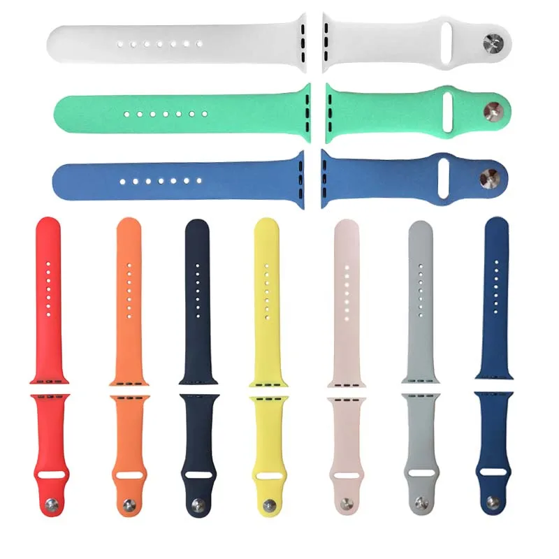 high quality custom hot selling rubber straps silicone smart watches strap for Apple watch band
high quality custom hot selling rubber straps silicone smart watches strap for Apple watch band