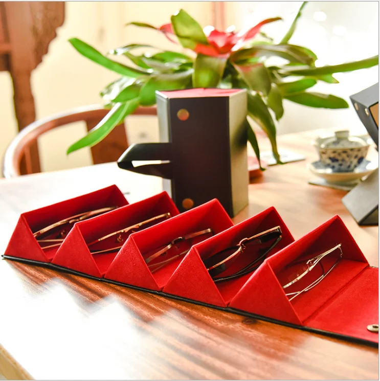 Factory Wholesale 5 Slot Travel Foldable Sunglasses Organizer Sunglasses Carrying Case Folding Glasses Case, Customized color
Factory Wholesale 5 Slot Travel Foldable Sunglasses Organizer Sunglasses Carrying Case Folding Glasses Case, Customized color