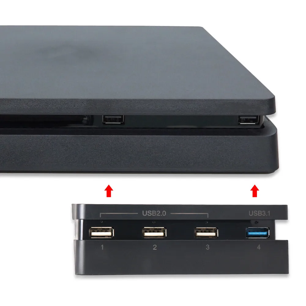 Wholesale Quality 4 Port Game Console Usb Distributor usb Hub 3.0 For Ps4 slim usb charger hub, Black
Wholesale Quality 4 Port Game Console Usb Distributor usb Hub 3.0 For Ps4 slim usb charger hub, Black