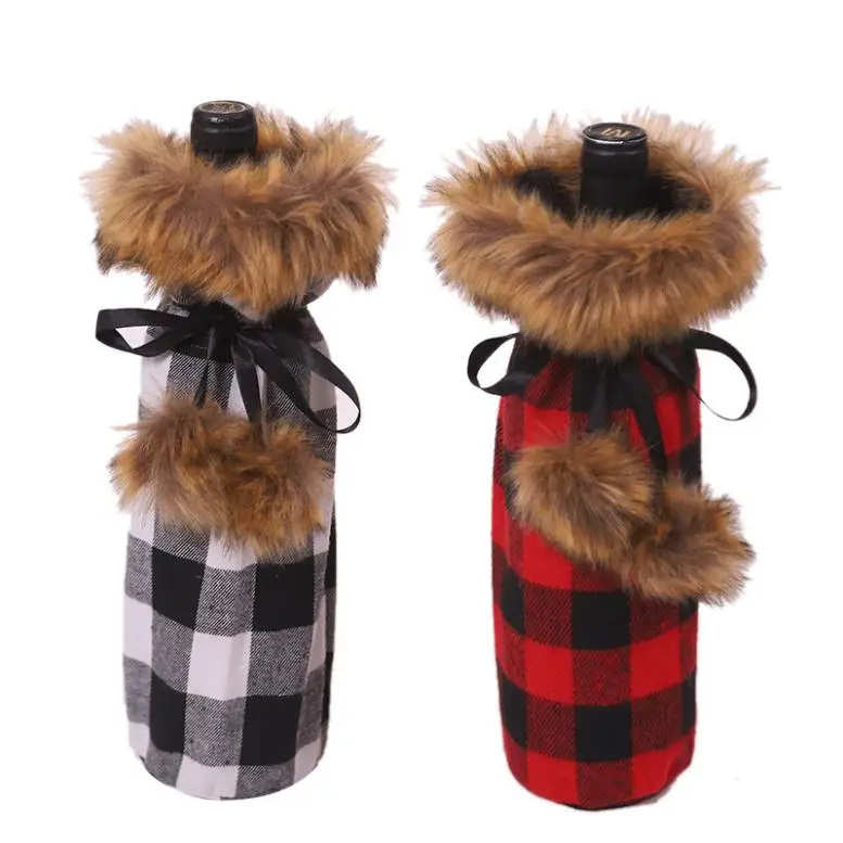 Christmas supplies hotel table decoration new lovely bottle cover beer clothes Christmas decorations grid wine bottle cover
Christmas supplies hotel table decoration new lovely bottle cover beer clothes Christmas decorations grid wine bottle cover