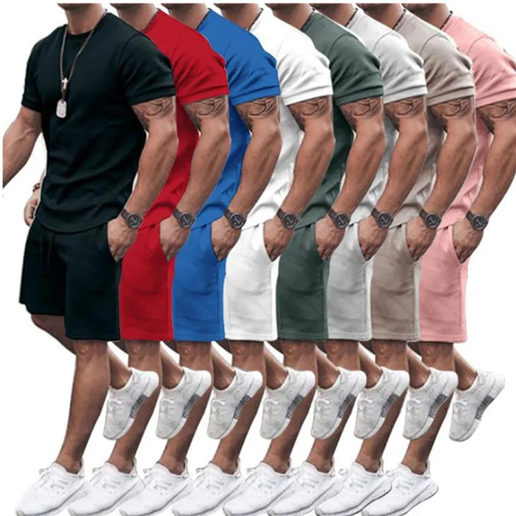 2021 Summer Amazon sport wear men set Short Sleeve T shirts and Shorts Two piece Set Sports Casual mens tracksuit, 8 colors
2021 Summer Amazon sport wear men set Short Sleeve T shirts and Shorts Two piece Set Sports Casual mens tracksuit, 8 colors